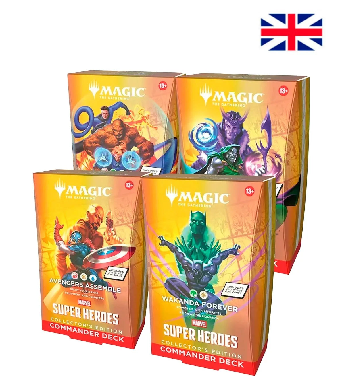 Collector's Edition (4 mazos) Marvel Super Heroes Inglés