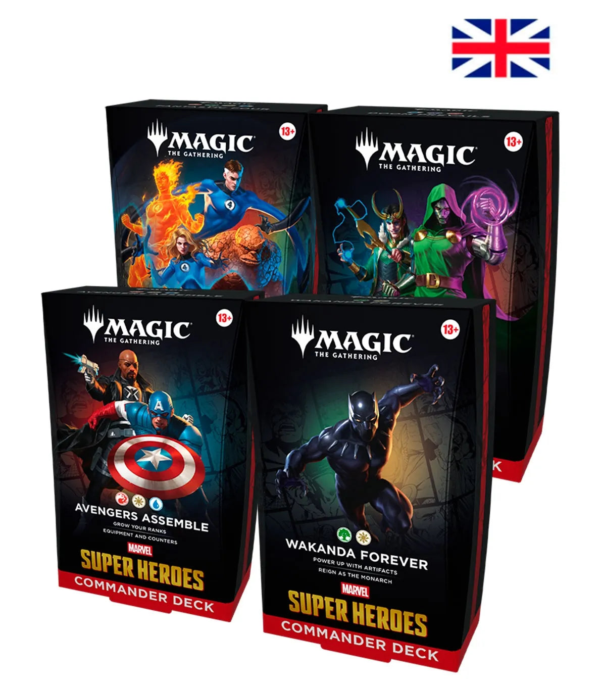 Commander Display (4 mazos) Marvel Super Heroes Inglés - Magic The Gathering