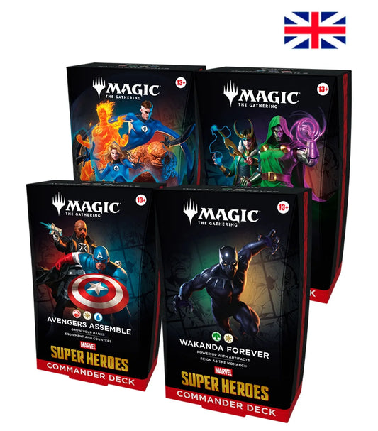 Commander Display (4 mazos) Marvel Super Heroes Inglés - Magic The Gathering